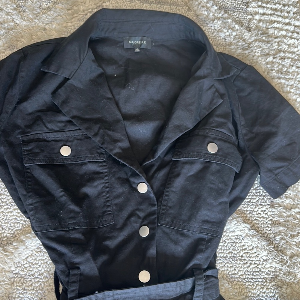 Majorelle Black Pilot Jumpsuit